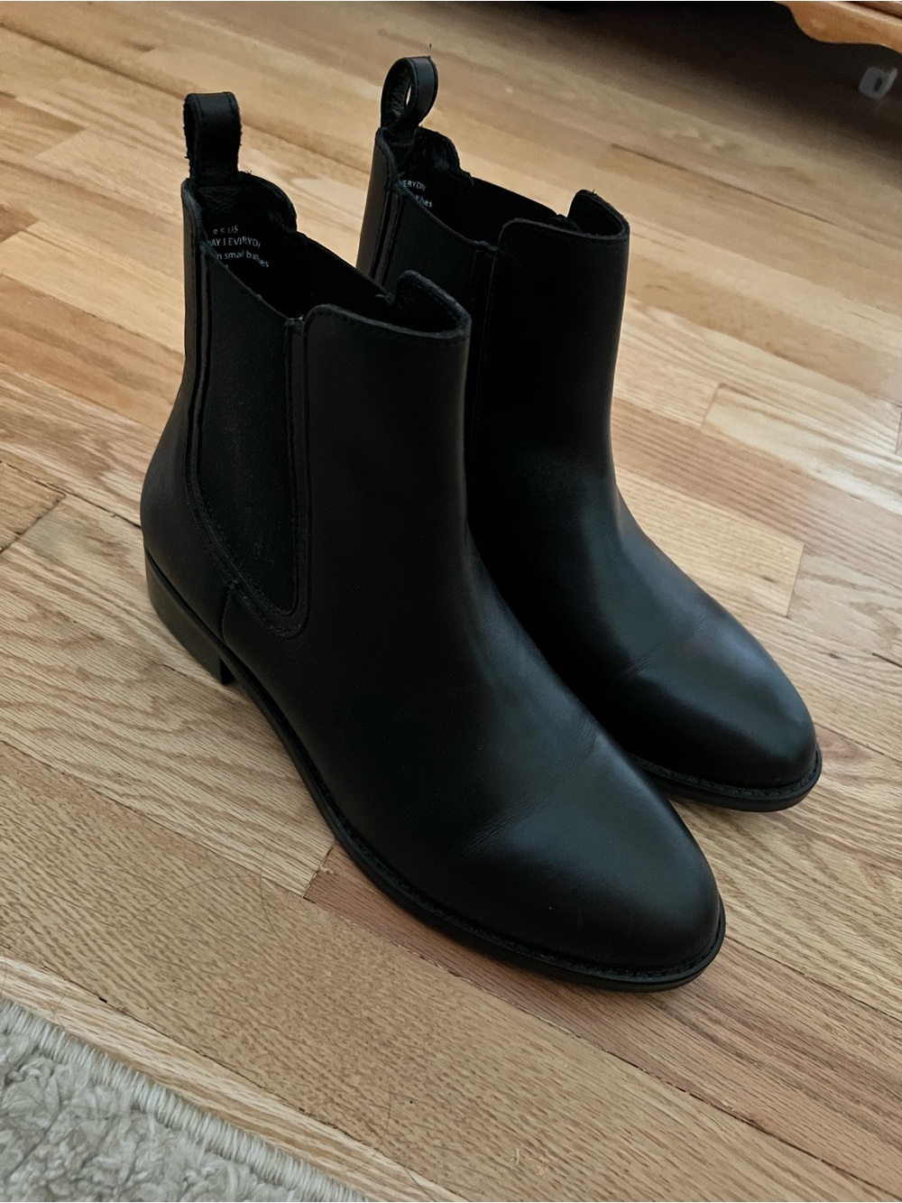 Thursday Boot Company Black Leather Chelsea Ankle Boots